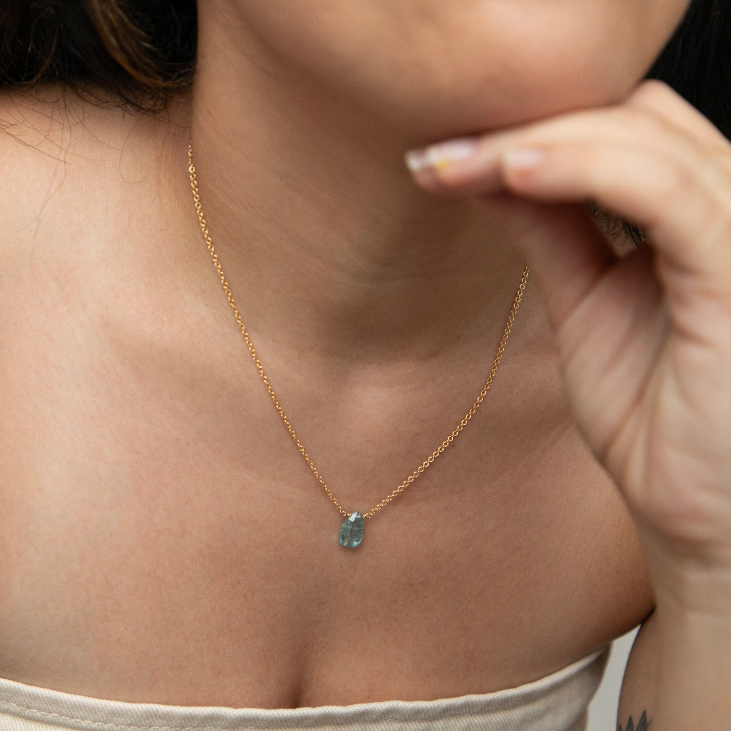 Kyanite Drop Necklace