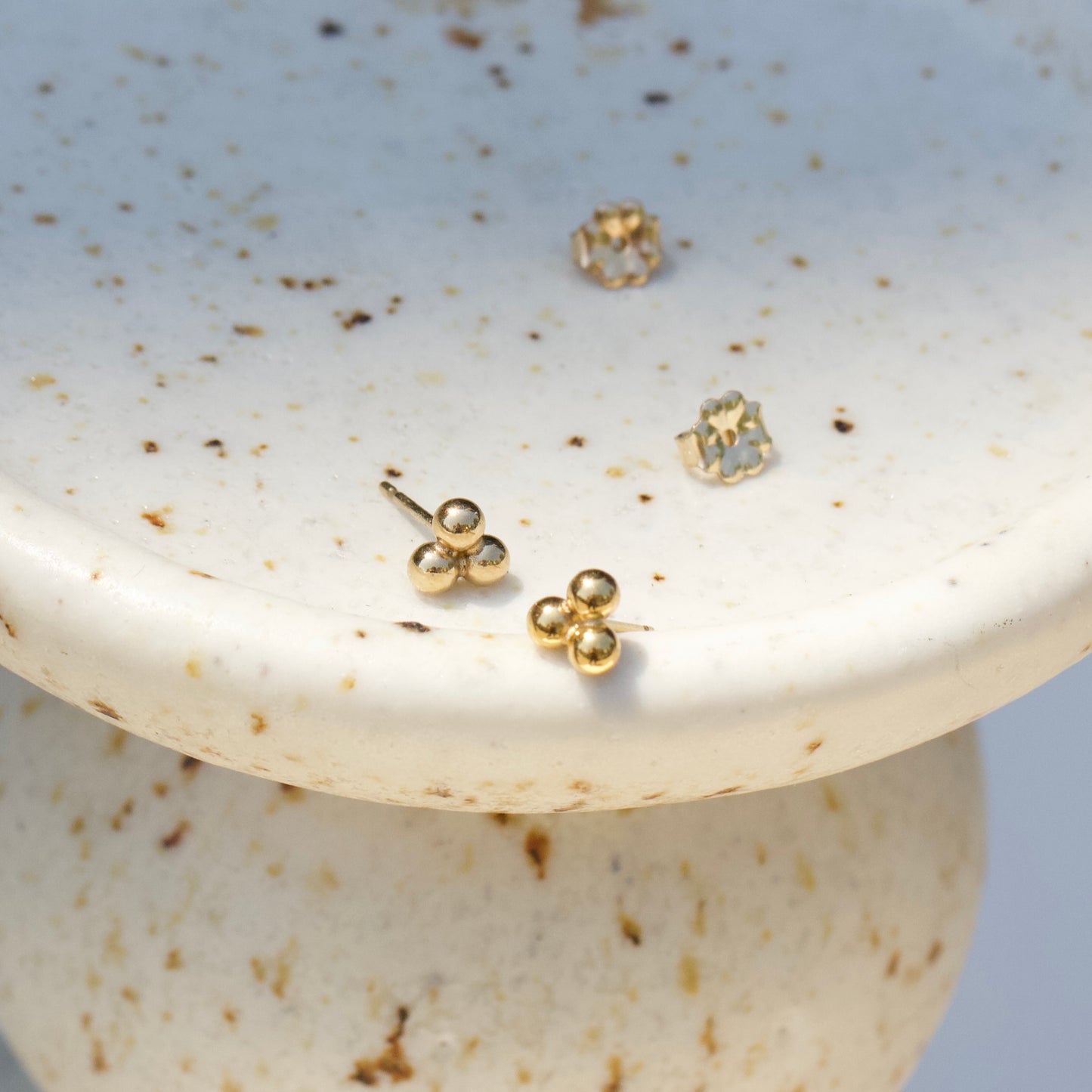 Gold Triangle Studs