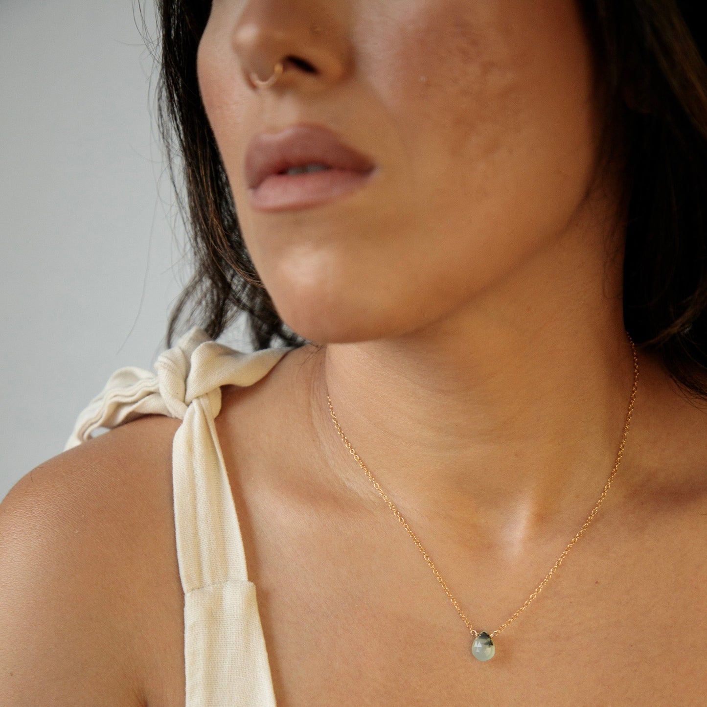 Peruvian Opal Drop Necklace