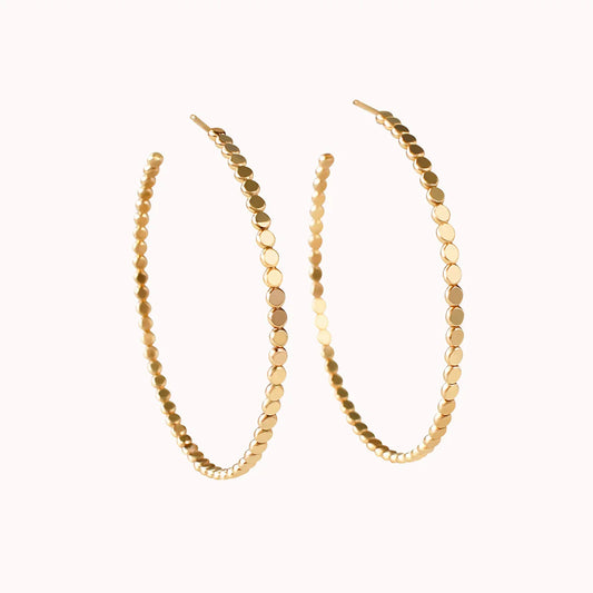 Gold cora hoops