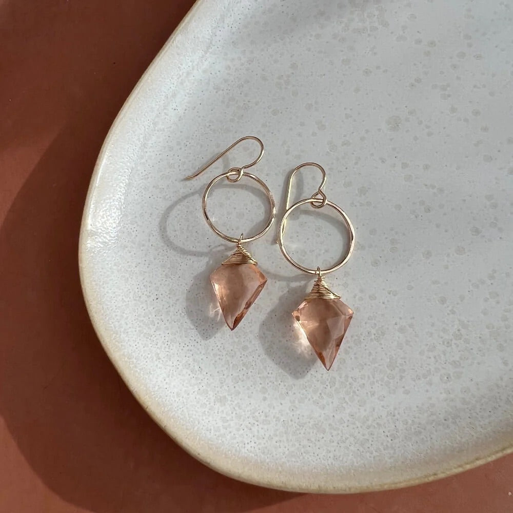 Champagne Quartz Drops