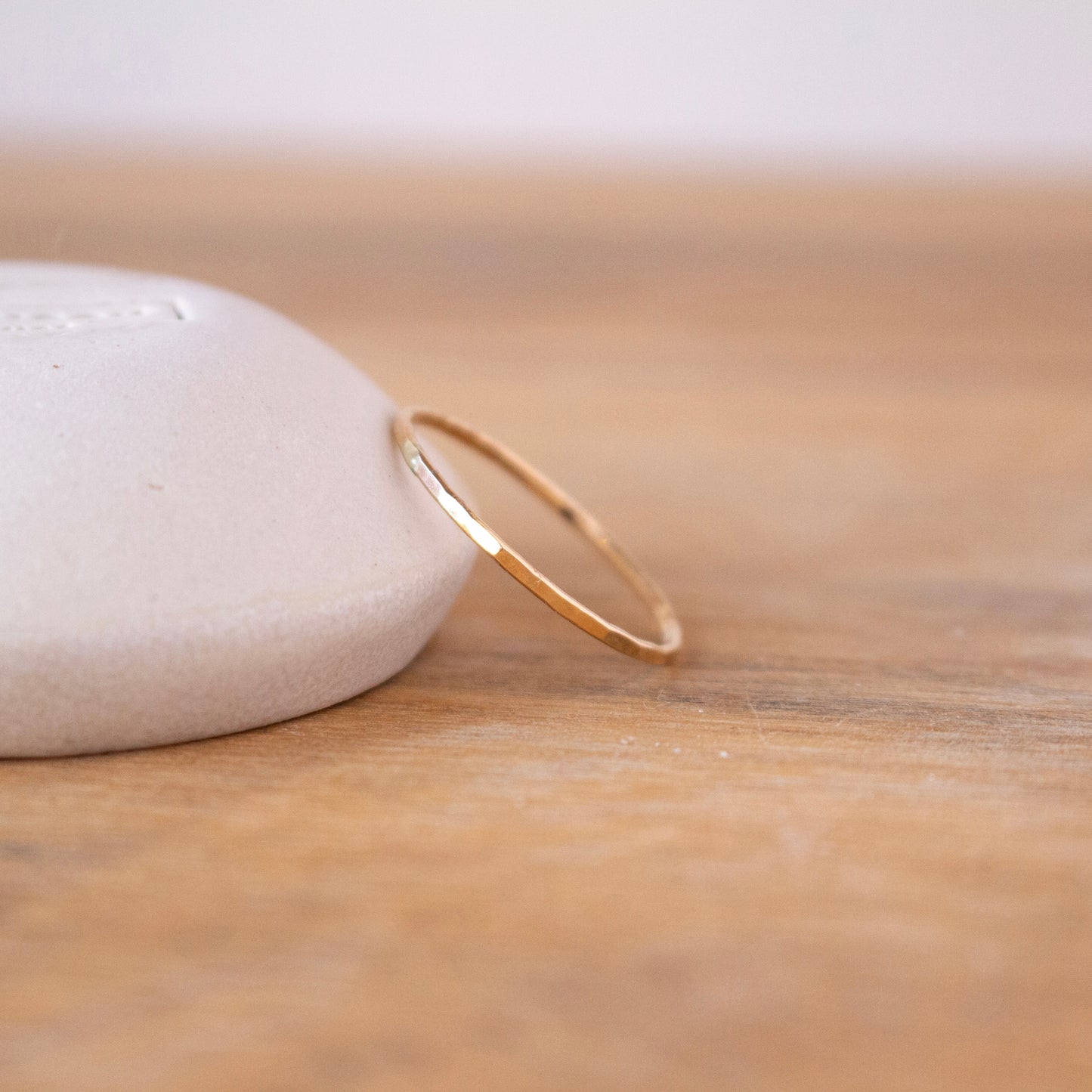 Hammered Stacking Ring