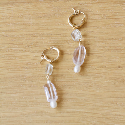 Twilight Dangle Huggie Earrings