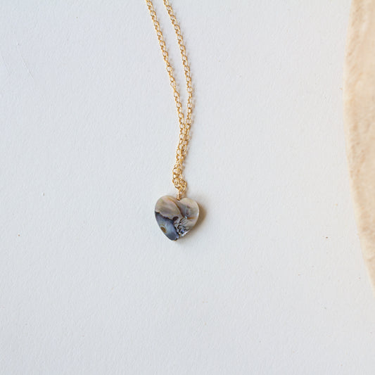 Abalone Heart Necklace