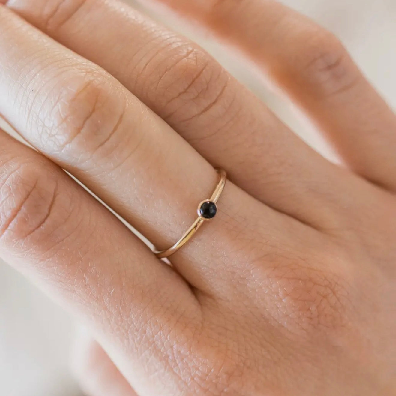 Onyx Stacking Ring