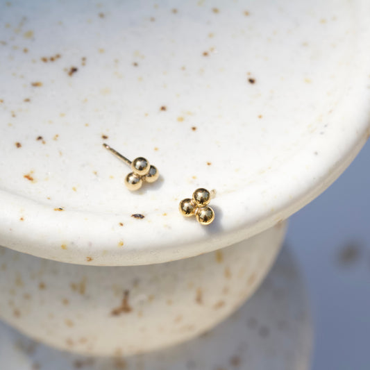 Gold Triangle Studs
