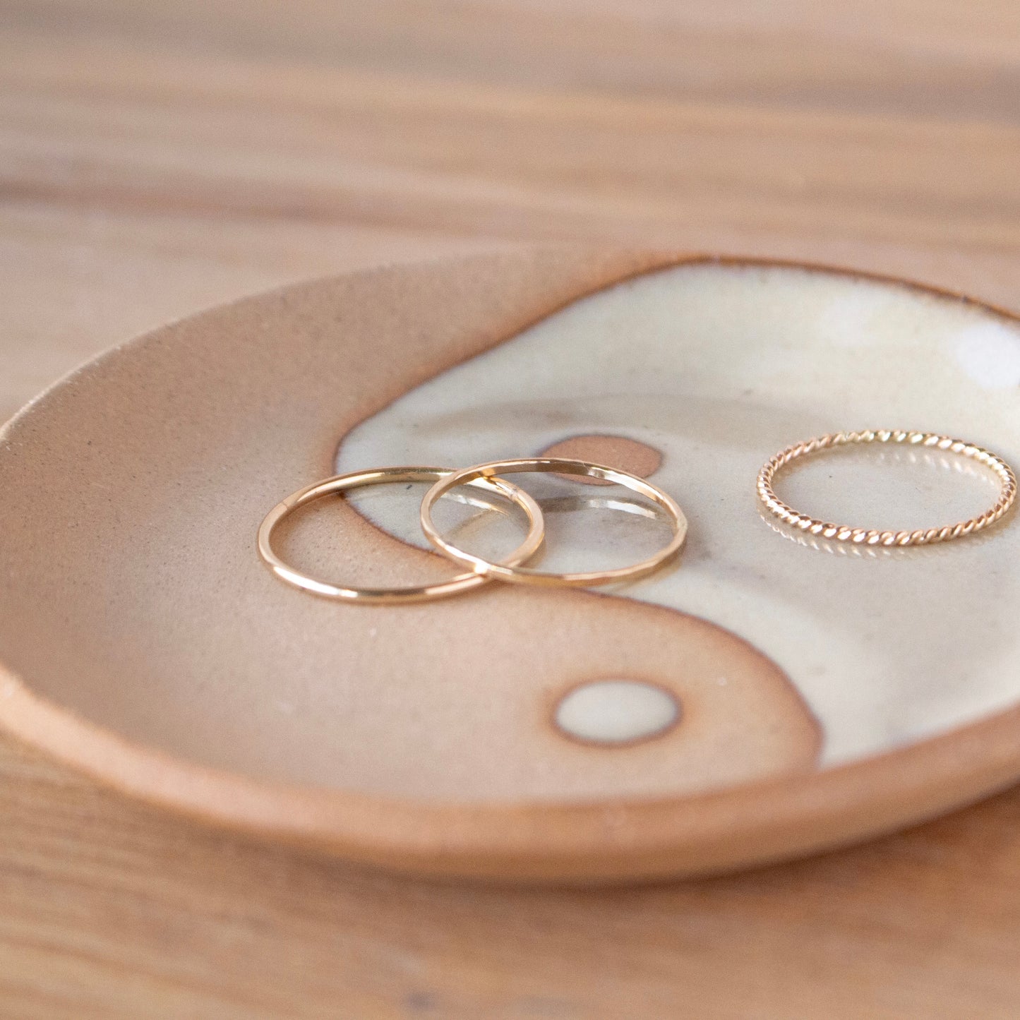 Hammered Stacking Ring