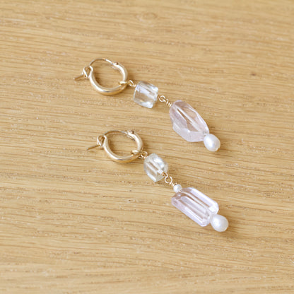 Twilight Dangle Huggie Earrings