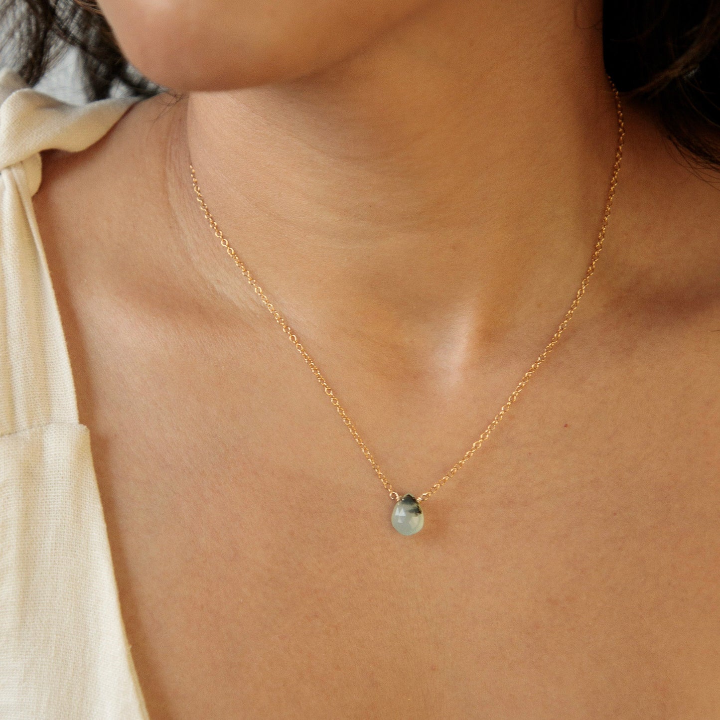 Peruvian Opal Drop Necklace