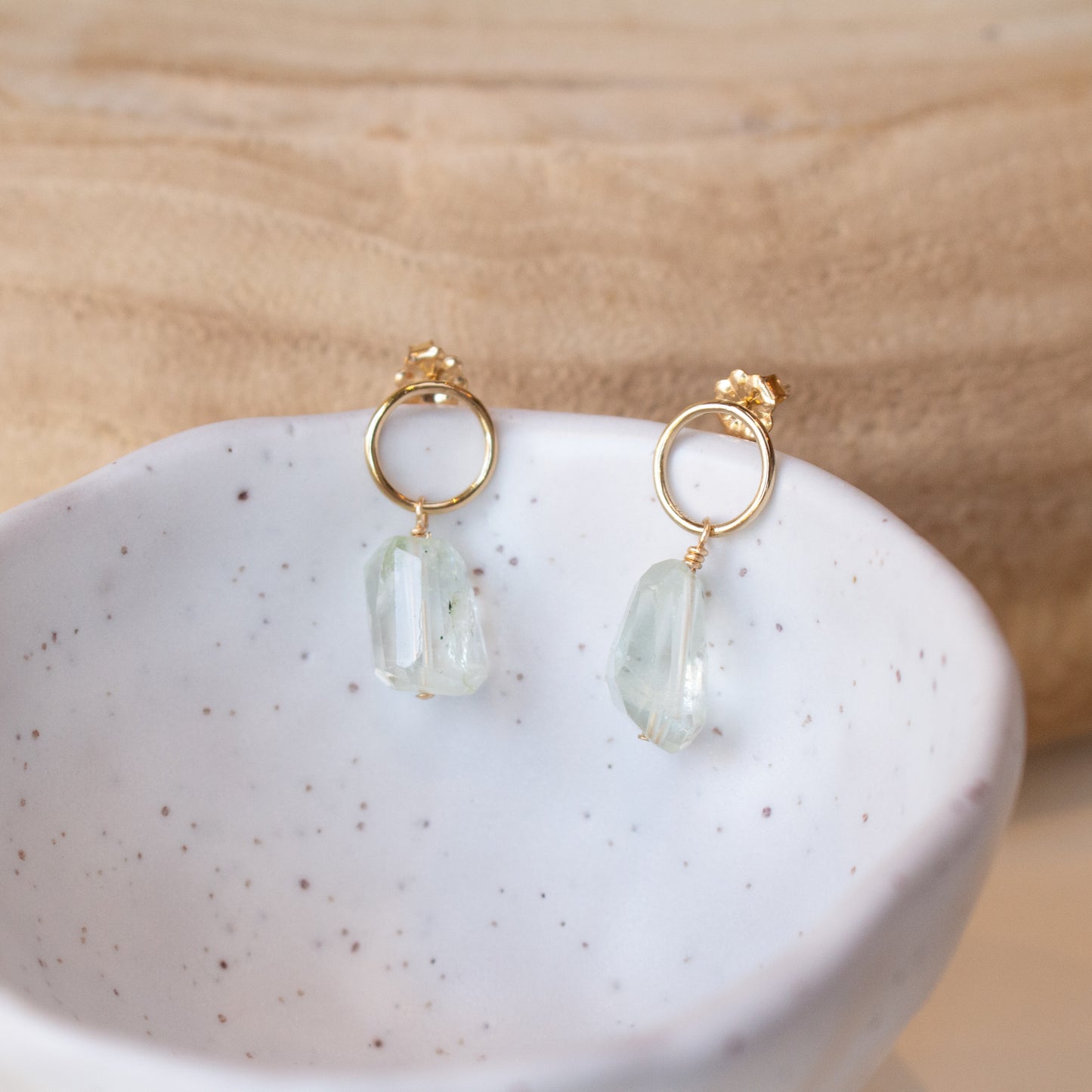 Aquamarine Earrings, Sm