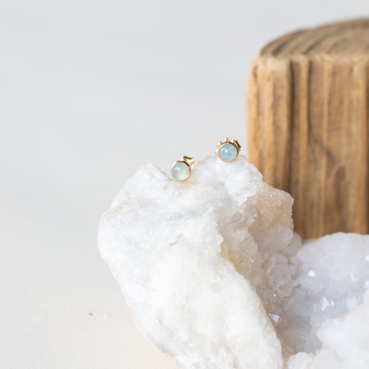 Aquamarine Studs