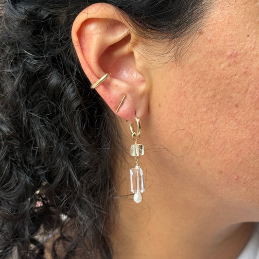 Twilight Dangle Huggie Earrings