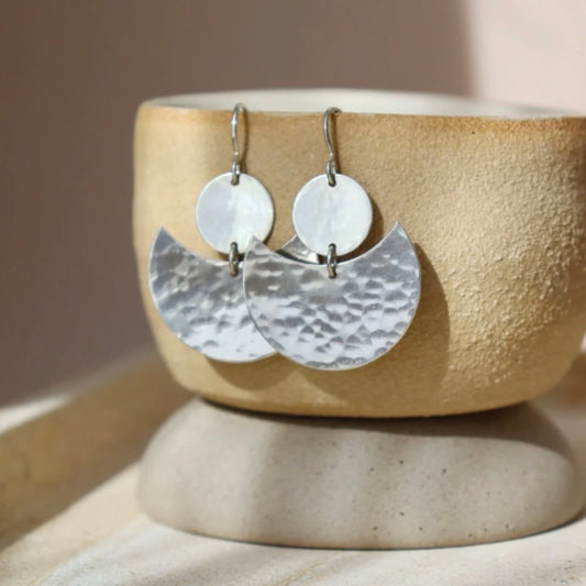 Floating Moon Earrings